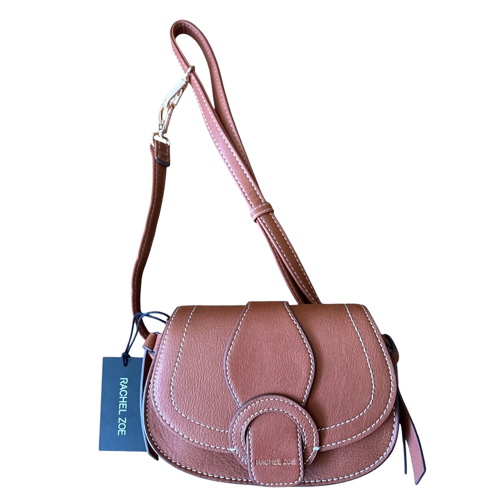 Rachel Zoe Edessi Crossbody & Belt Bag, Vegan Leather, Cognac Brown, Versatile